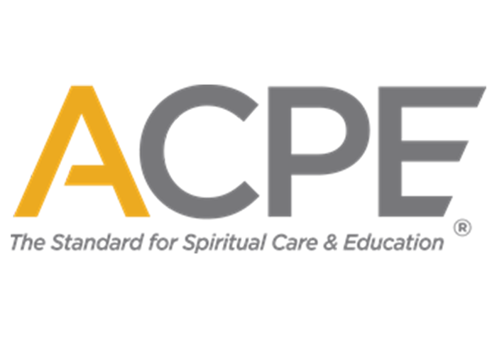 ACPE logo with tagline The Standard for Spiritual Care & Education