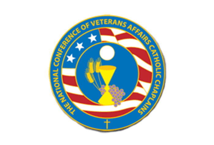 The National Conference of Veterans Affairs Catholic Chaplains logo